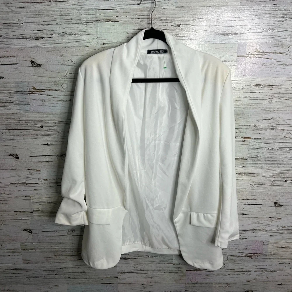 BOOHOO white Blazer - Size 6